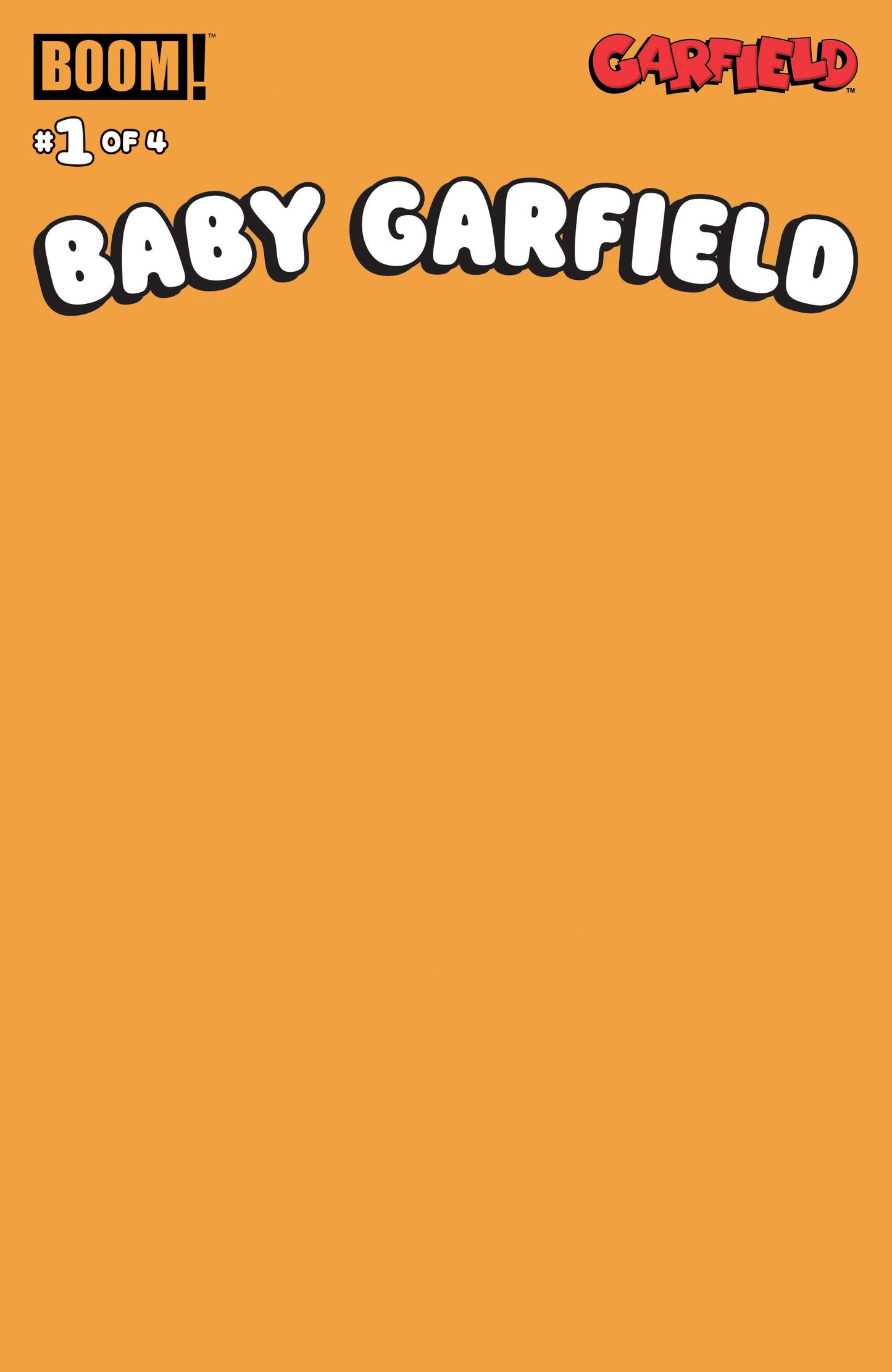 Baby Garfield #1 D Blank Sketch Orange Variant (Dressed, Sketch) ISBN: 84428401320801041 - FOC DATE: 02/09/2026  - Release Date: 03/18/2026