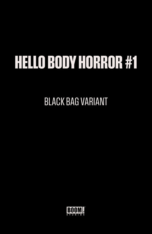 Hello Body Horror #1 C Black Bag Variant (Dressed, Black Bag, Wayshak) ISBN: 84428401321501031 - FOC DATE: 3/8/26  - Release Date: 4/22/26
