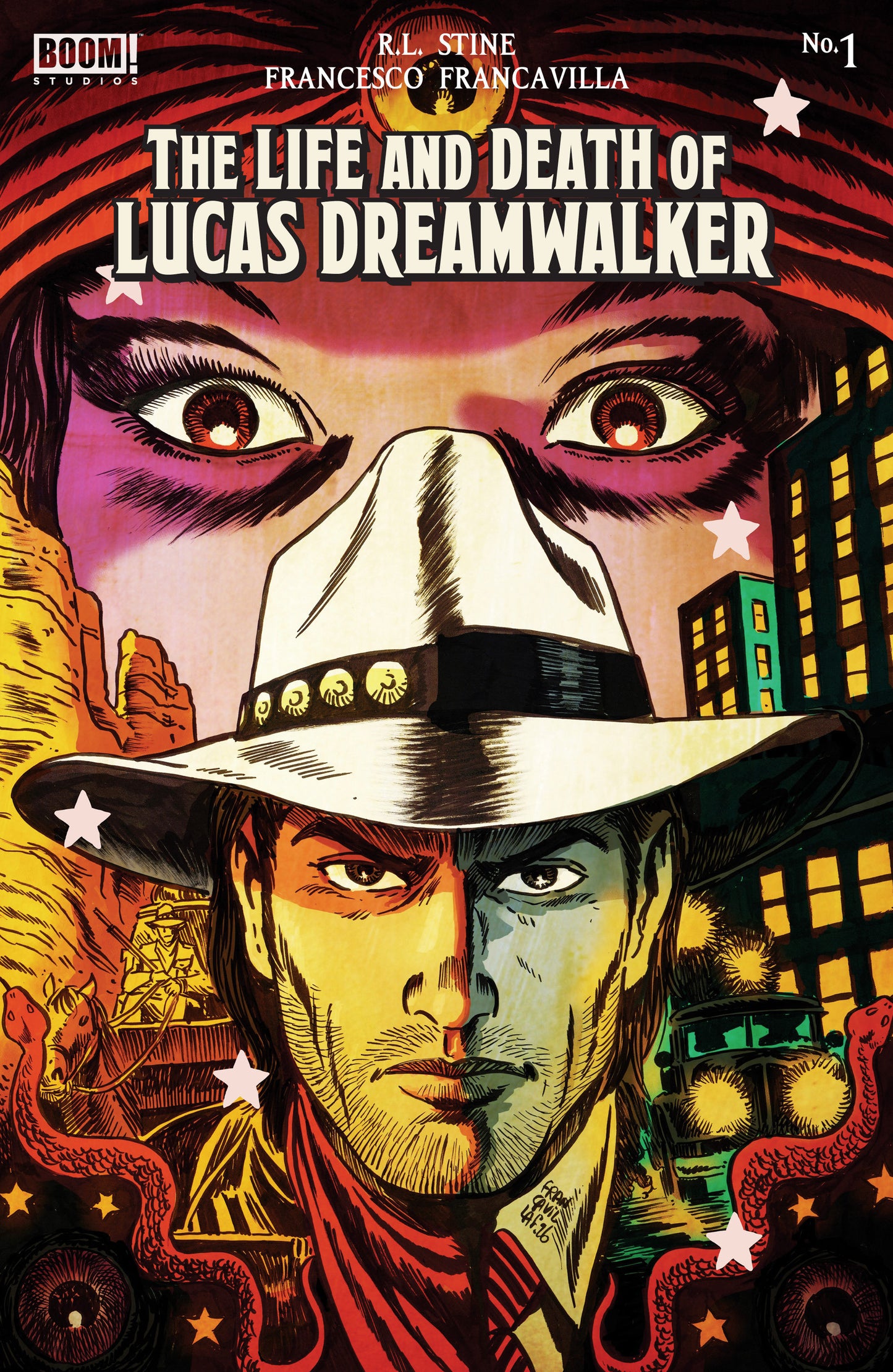 The Life and Death of Lucas Dreamwalker #1 A Main (Dressed, Francavilla) ISBN: 84428401332101011 - FOC DATE: 4/12/26  - Release Date: 5/27/26