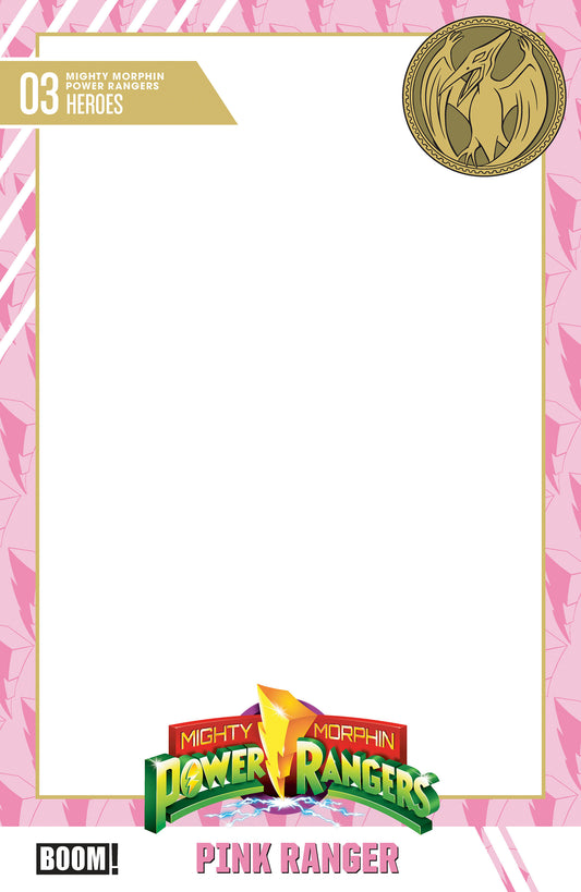 Mighty Morphin Power Rangers (2026) #3 D Trading Card Blank Sketch Variant ISBN: 84428401334503041 - FOC DATE: 7/12/26  - Release Date: 8/26/26