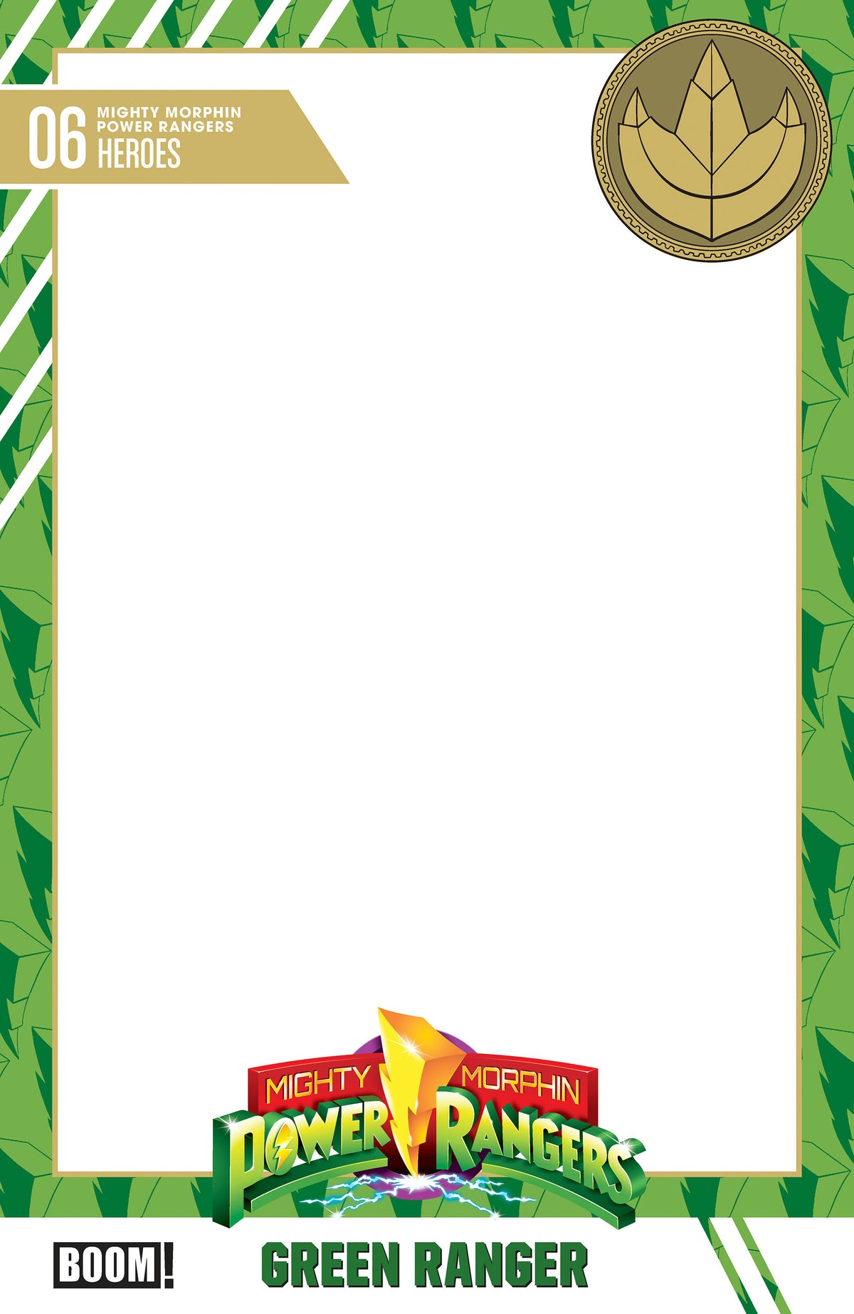 Mighty Morphin Power Rangers (2026) #6 D Trading Card Blank Sketch Variant ISBN: 84428401334506041 - FOC DATE: 10/18/26  - Release Date: 11/25/26