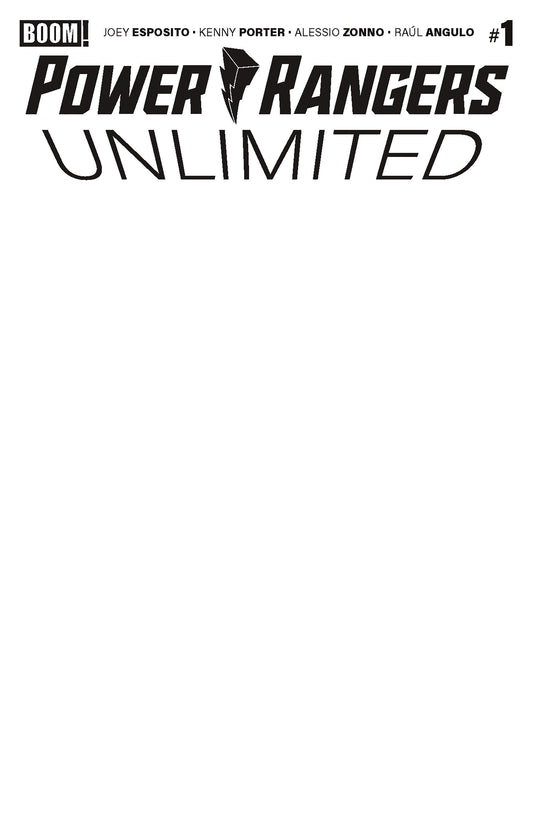 Power Rangers Unlimited #1 D Blank Sketch Variant ISBN: 84428401340601041 - FOC DATE: 5/17/26  - Release Date: 7/1/26
