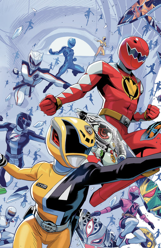 Power Rangers Unlimited #3 C Every Ranger Ever Card Stock Connecting Variant (Full Art, Zonno) ISBN: 84428401340603031 - FOC DATE: 8/9/26  - Release Date: 9/16/26