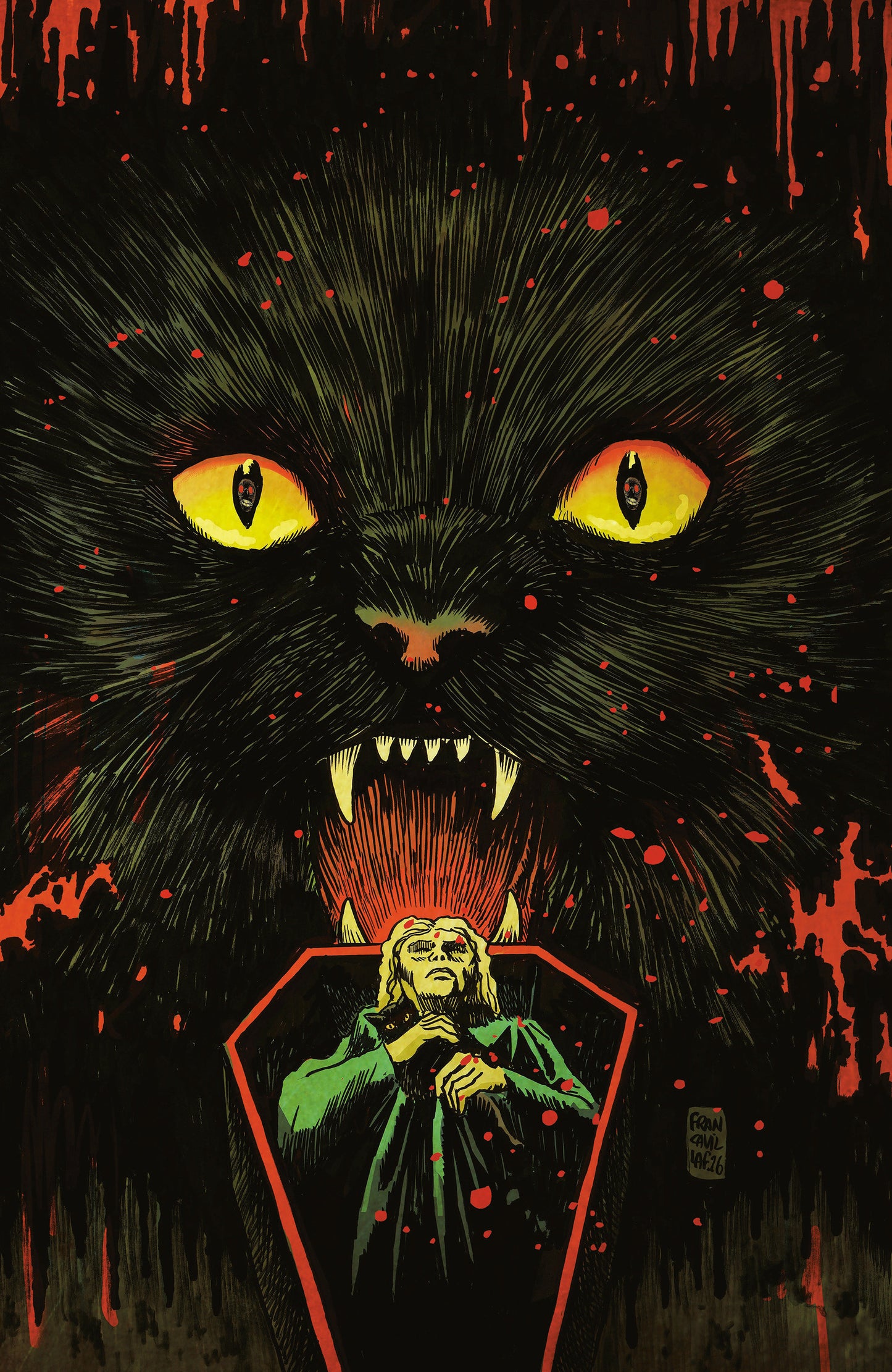 Stuff of Nightmares: The Cat in the Coffin #1 A Main (Dressed, Francavilla) ISBN: 84428401344401011 - FOC DATE: 7/5/26  - Release Date: 8/19/26