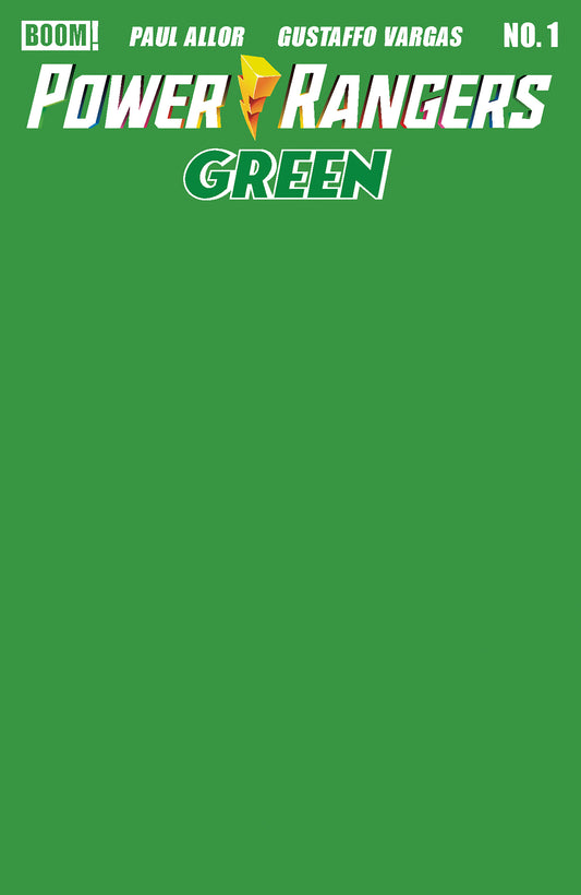 Power Rangers Green #1 E Green Blank Sketch Variant ISBN: 84428401346801051 - FOC DATE: 6/21/26  - Release Date: 8/5/26