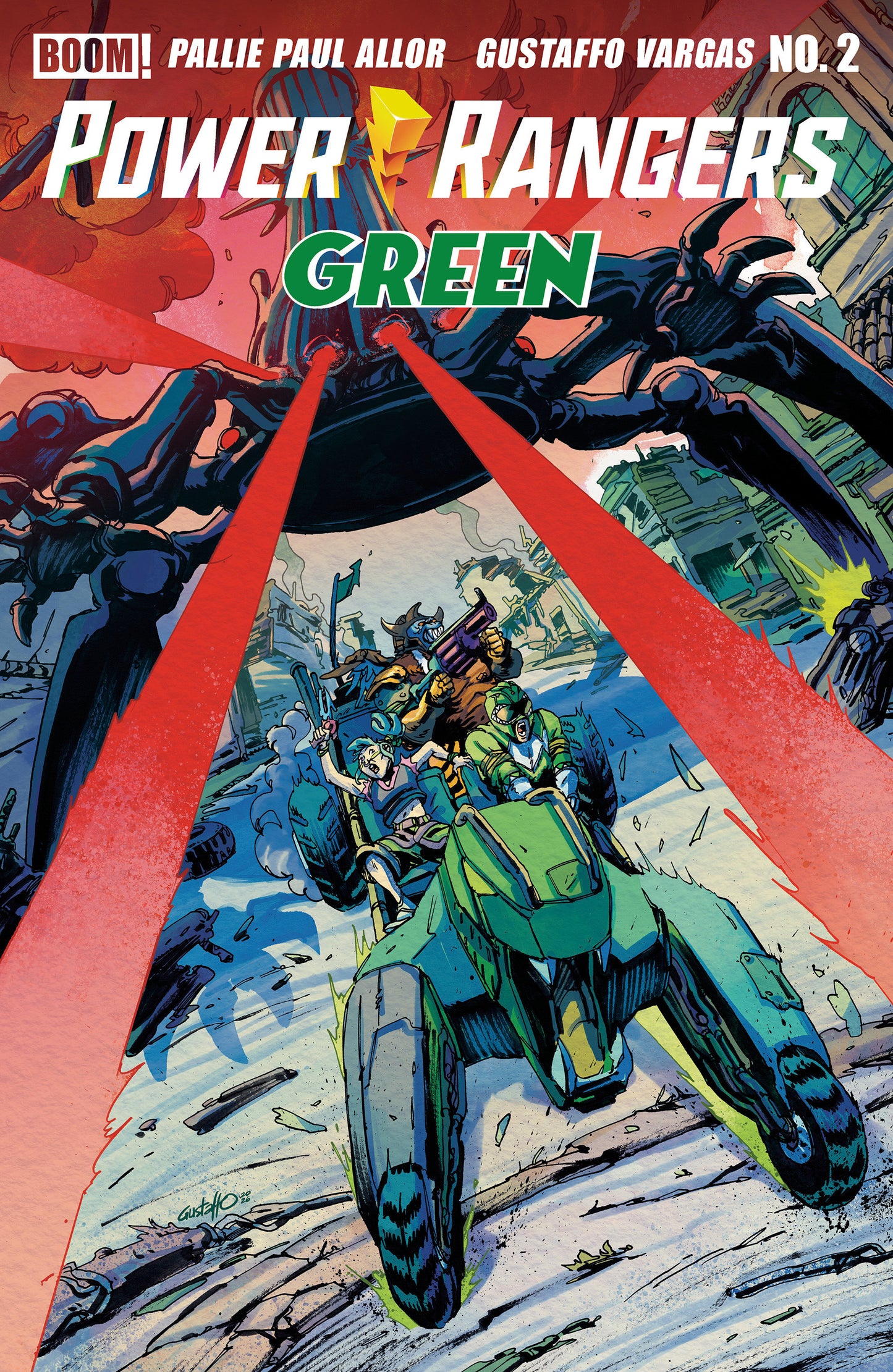 Power Rangers Green #2 B Variant (Dressed, Vargas) ISBN: 84428401346802021 - FOC DATE: 8/16/26  - Release Date: 9/23/26