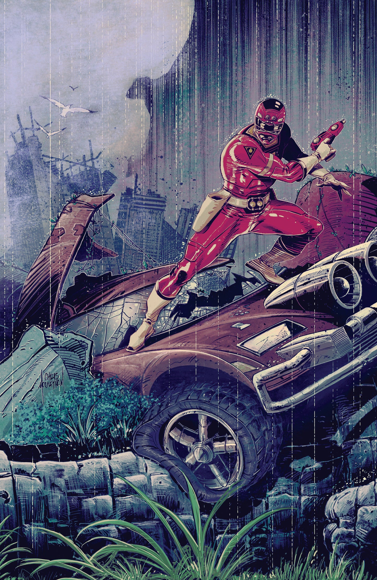 Power Rangers Green #2 C Tommy Oliver Card Stock Connecting Variant (Dressed, Mooneyham) ISBN: 84428401346802031 - FOC DATE: 8/16/26  - Release Date: 9/23/26