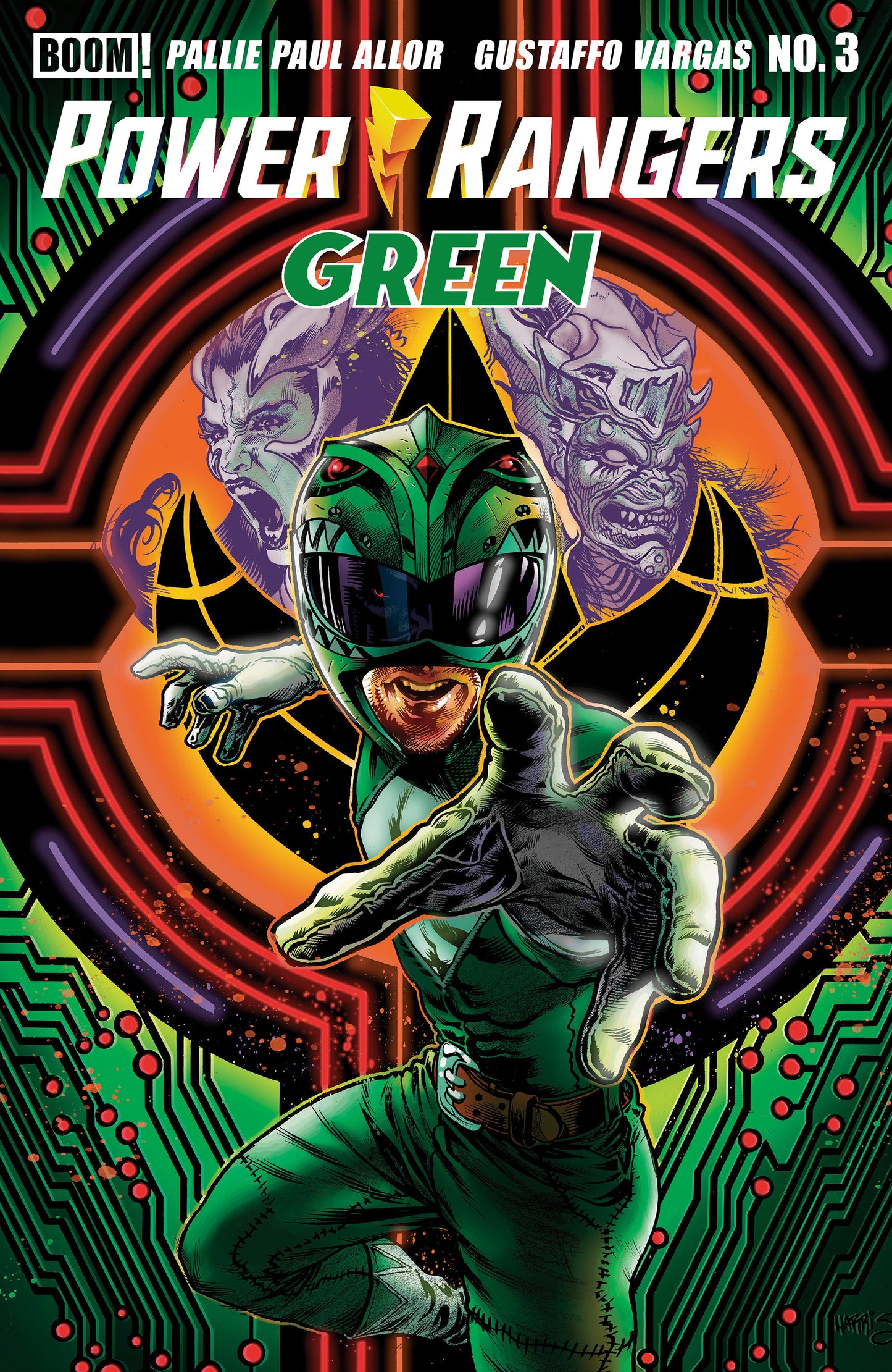 Power Rangers Green #3 A Main (Dressed, Harris) ISBN: 84428401346803011 - FOC DATE: 9/13/26  - Release Date: 10/21/26