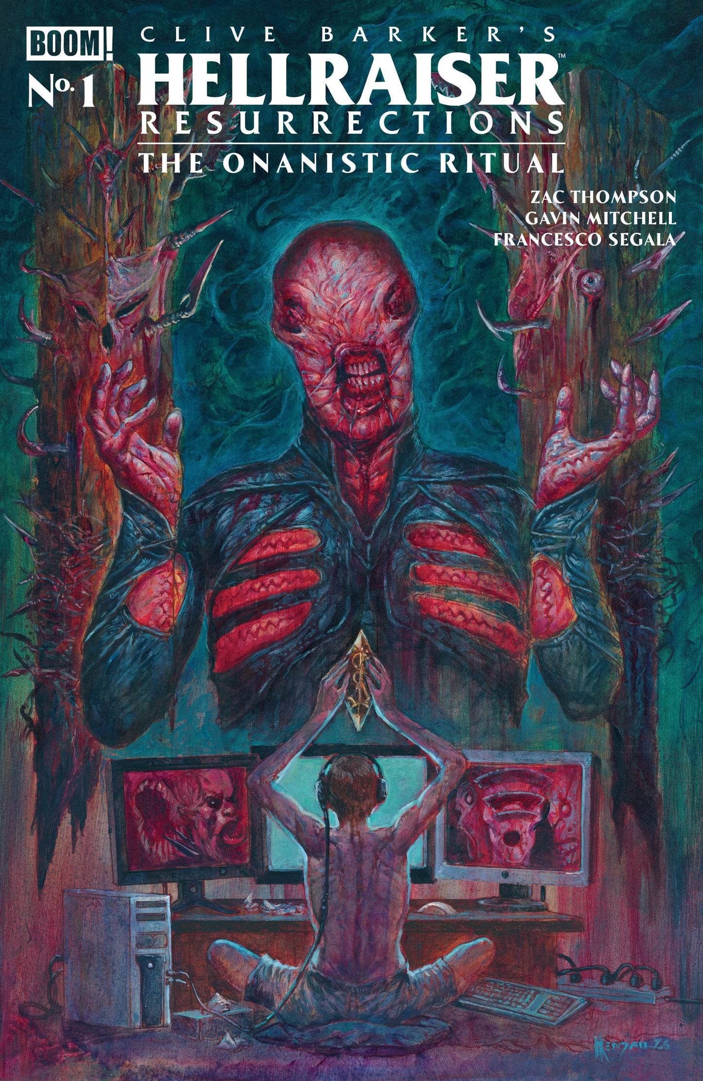 Hellraiser: Resurrections - The Onanistic Ritual #1 A Main (Dressed, Kendall) ISBN: 84428401364202011 - FOC DATE: 8/2/26  - Release Date: 9/9/26