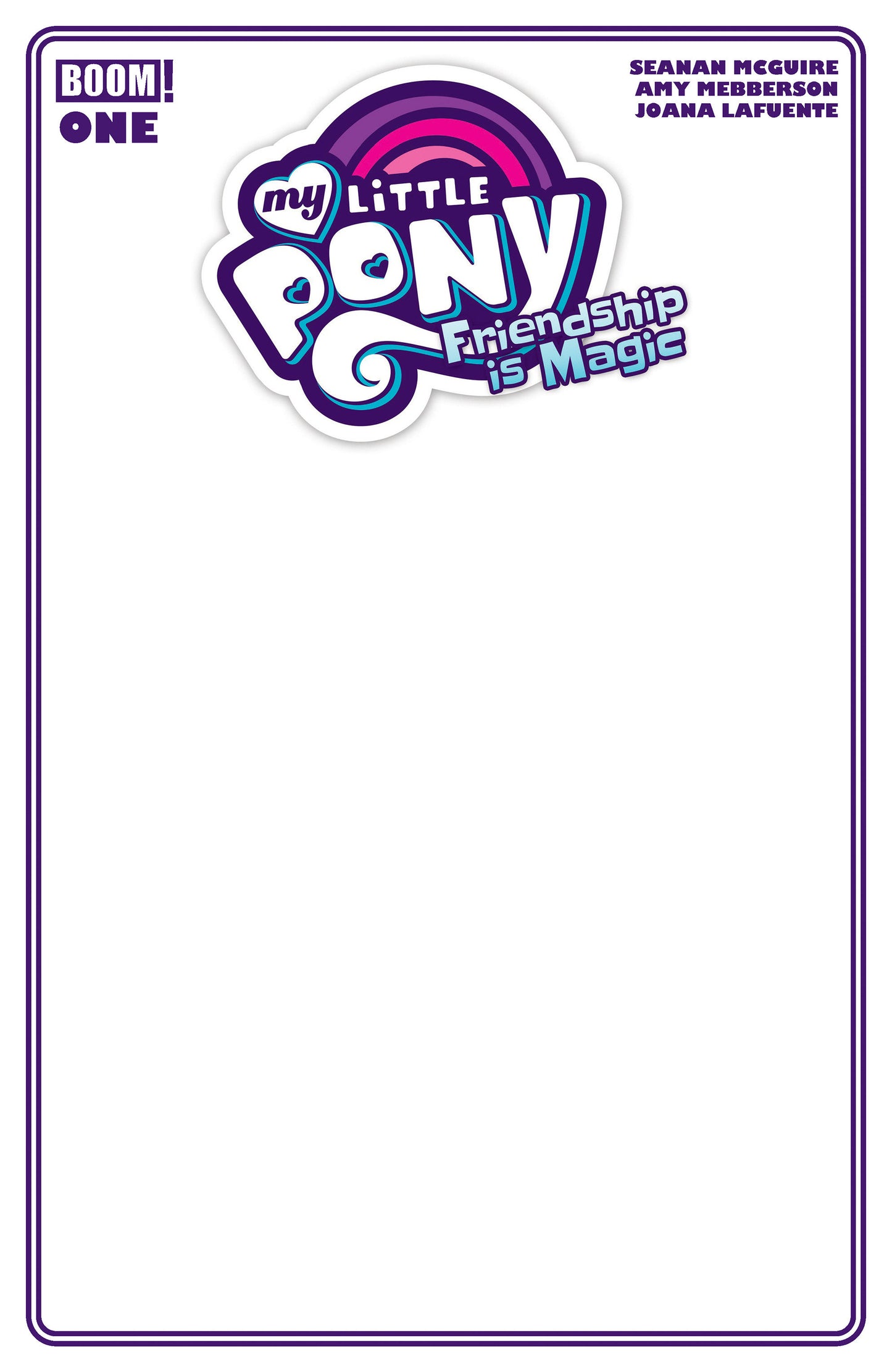 My Little Pony: Friendship is Magic (2026) #1 D Blank Sketch Variant ISBN: 84428401386401041 - FOC DATE: 9/27/26  - Release Date: 11/11/26