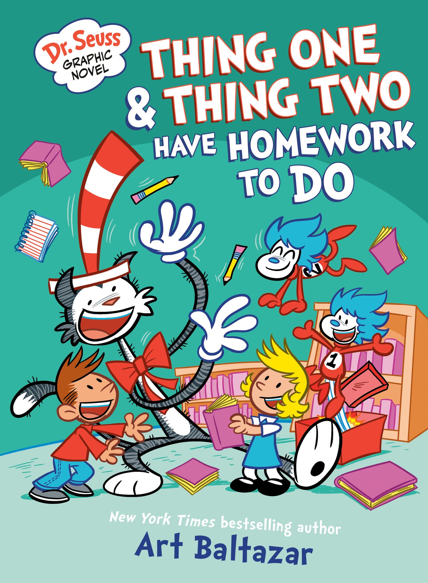 Dr. Seuss Graphic Novel: Thing One and Thing Two Have Homework to Do - 9/30/25 - Release Date:  9/30/25