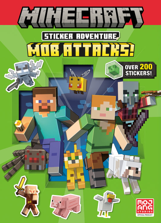 Minecraft Sticker Adventure: Mob Attacks! (Minecraft)  - Release Date:  9/3/24