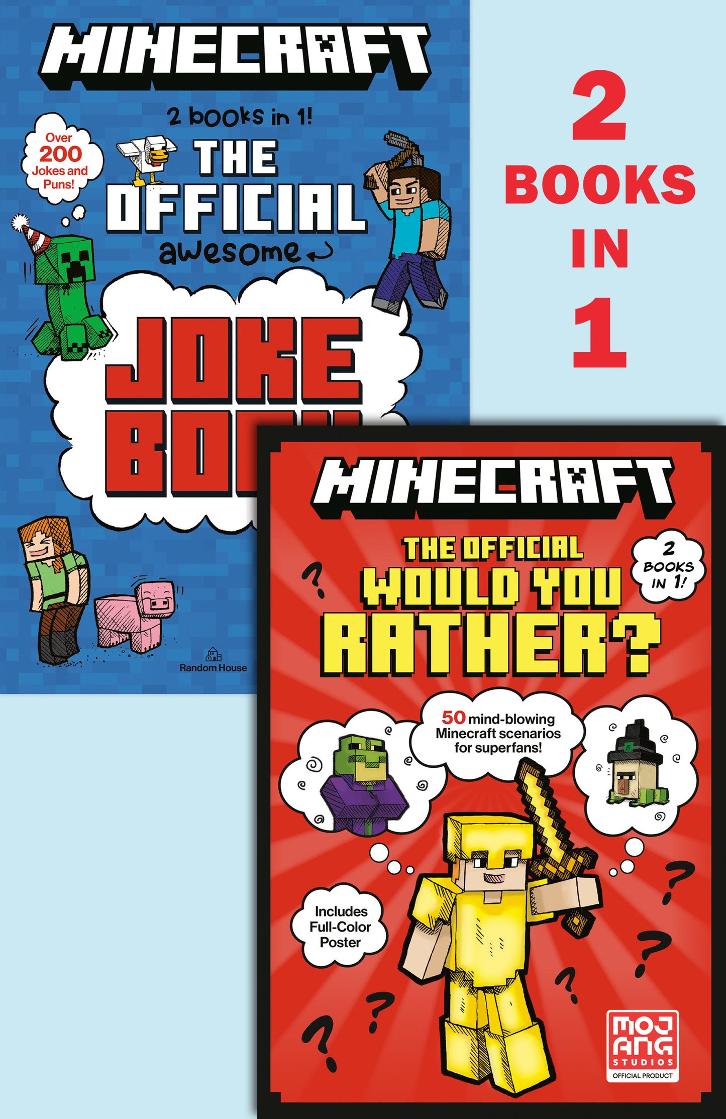 Minecraft 2-in-1: The Official Would You Rather/The Official Joke Book (Minecraft)  - Release Date:  9/3/24