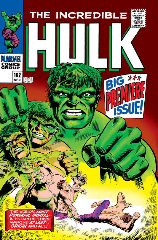 MIGHTY MARVEL MASTERWORKS: THE INCREDIBLE HULK VOL. 4 - LET THERE BE BATTLE ORIG INAL COVER [DM ONLY]  - Release Date:  12/17/24