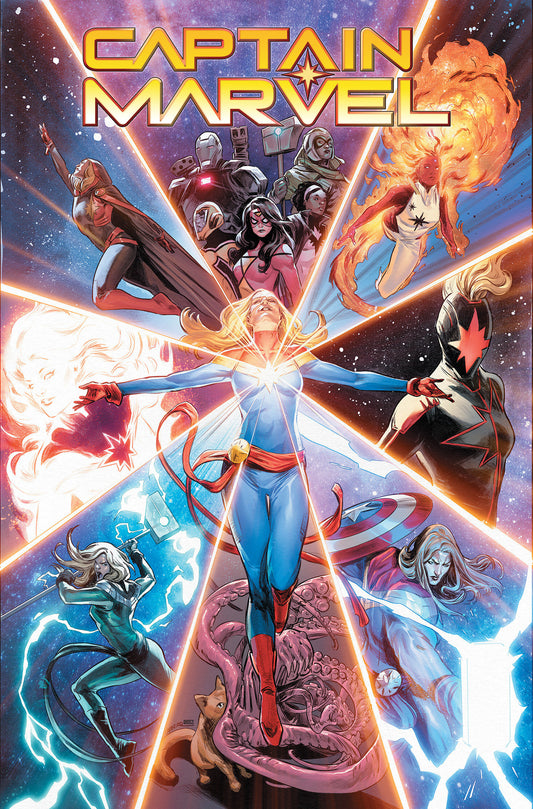 Captain Marvel: Highest, Furthest, Fastest Omnibus Carmen Carnero Cover ISBN: 9781302955786 - Release Date: 6/16/26