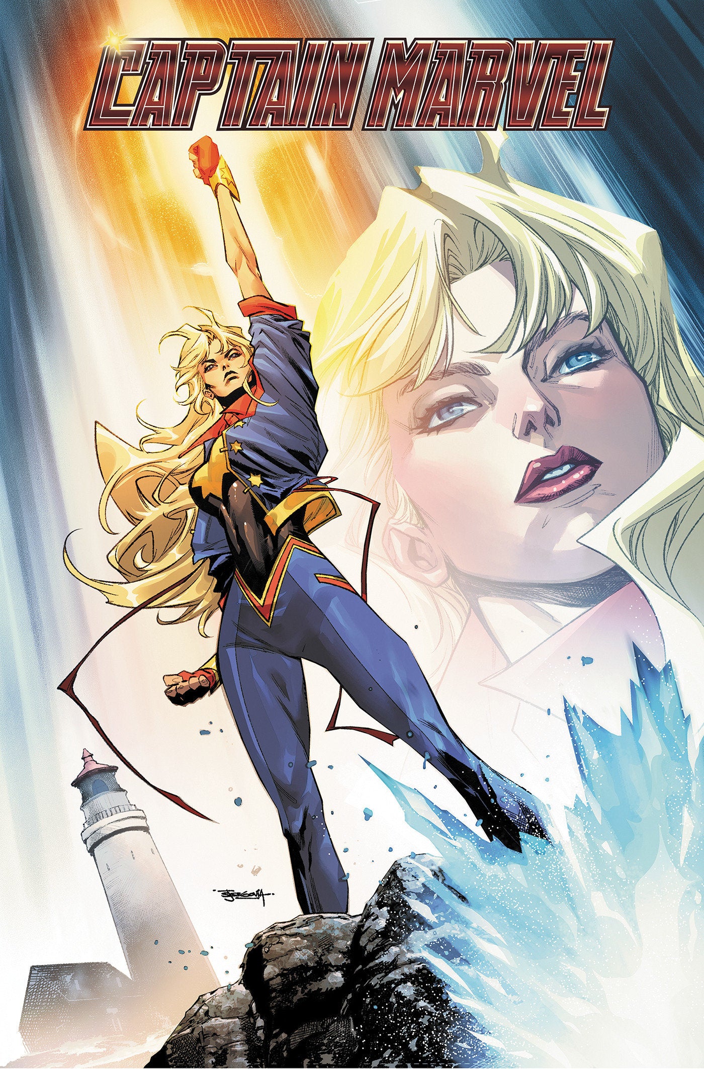 Captain Marvel: Highest, Furthest, Fastest Omnibus Stephen Segovia Cover [DM Only] ISBN: 9781302955793 - Release Date: 6/16/26