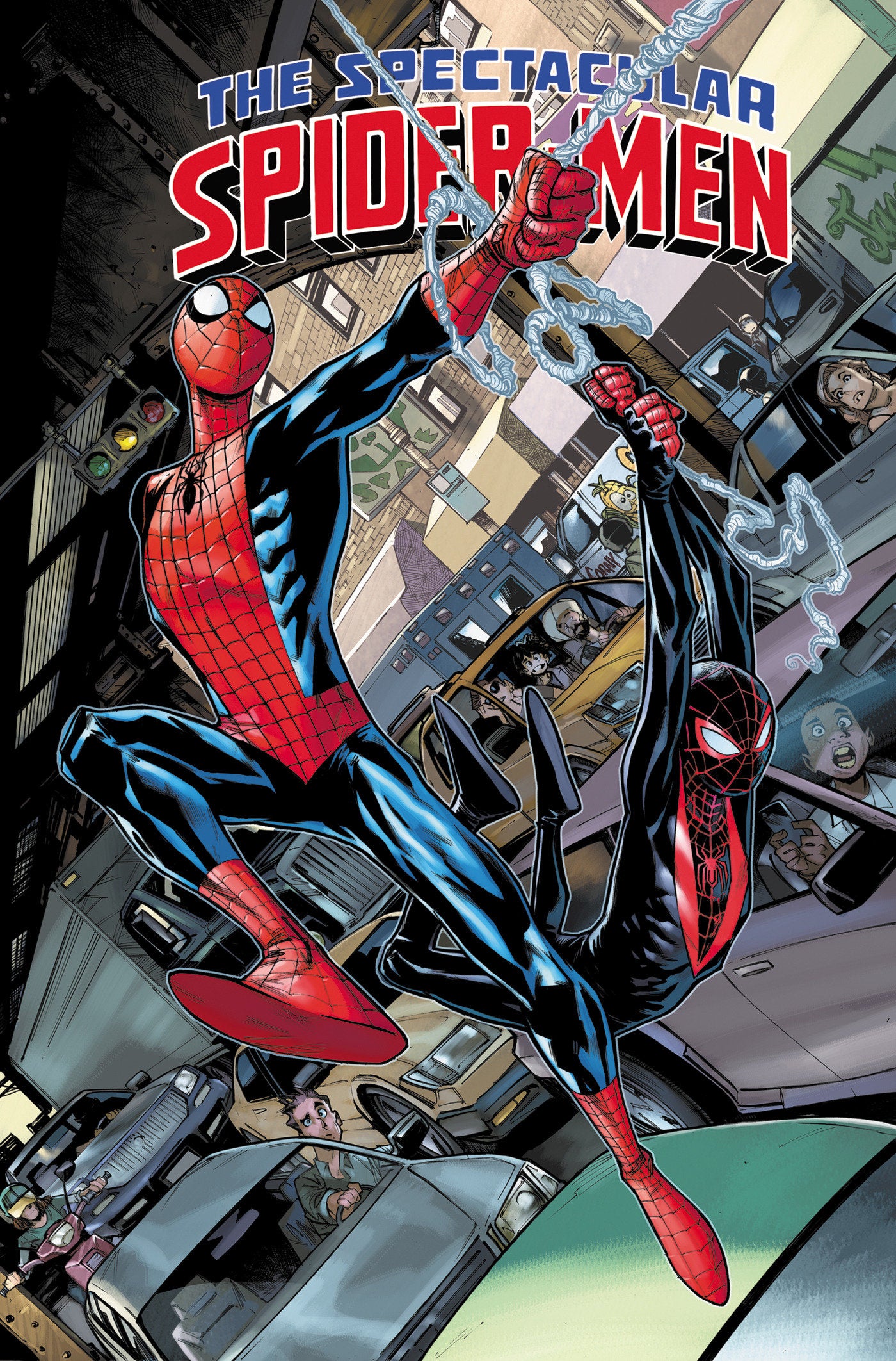 THE SPECTACULAR SPIDER-MEN VOL. 1: ARACHNOBATICS  - Release Date: 10/8/24