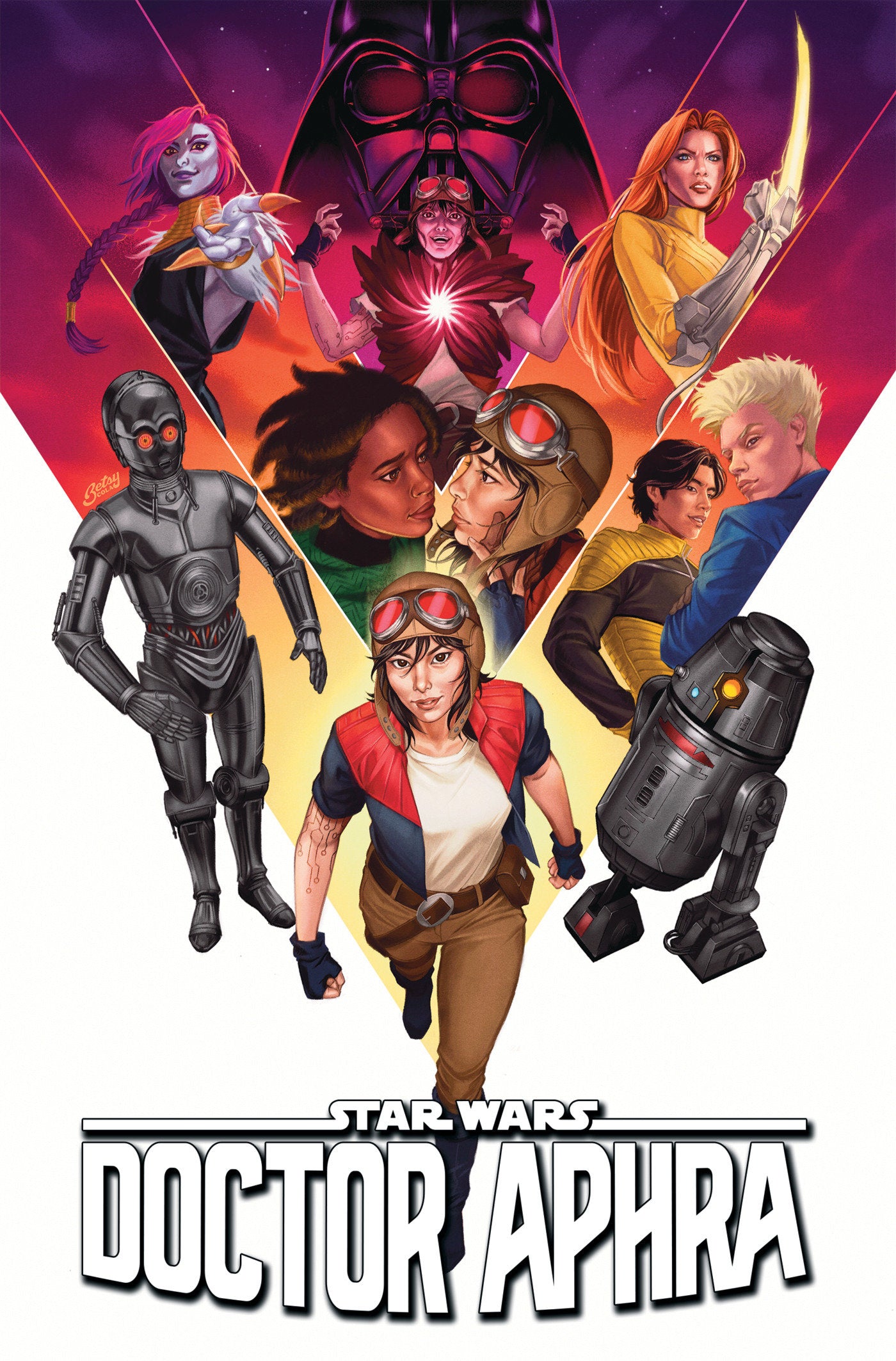 Star Wars: Doctor Aphra - Friends And Enemies Omnibus Betsy Cola Cover [DM Only] - ISBN: 9781302961312 - Release Date:  12/2/25