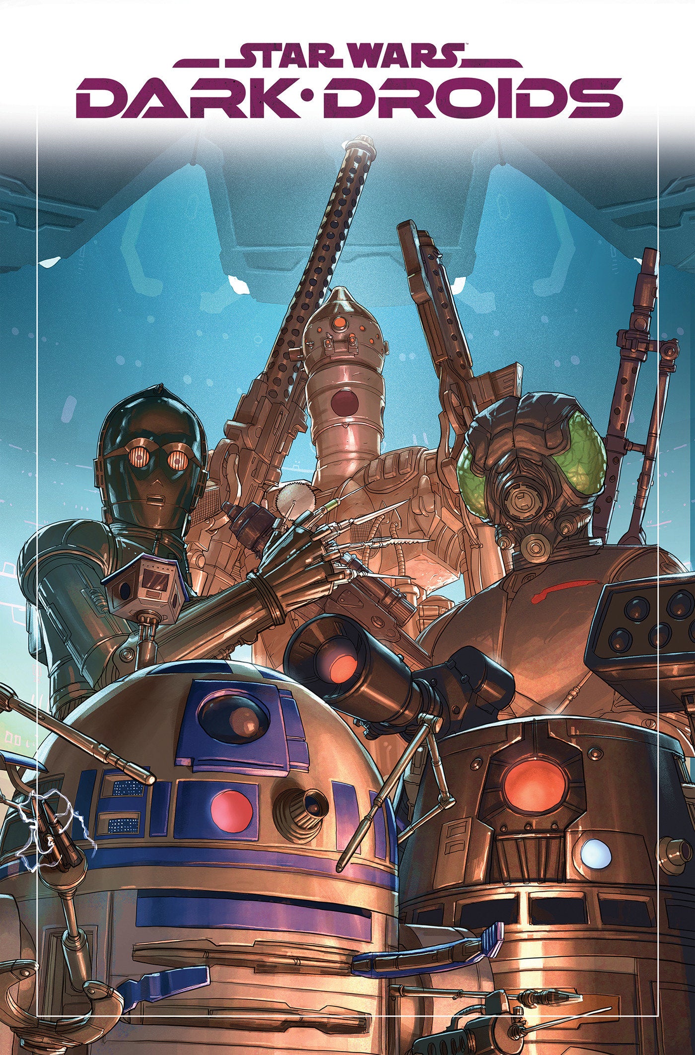 Star Wars: Dark Droids Omnibus Pete Woods Cover [DM Only] ISBN: 9781302961879 - FOC DATE: 3/9/26  - Release Date: 8/18/26