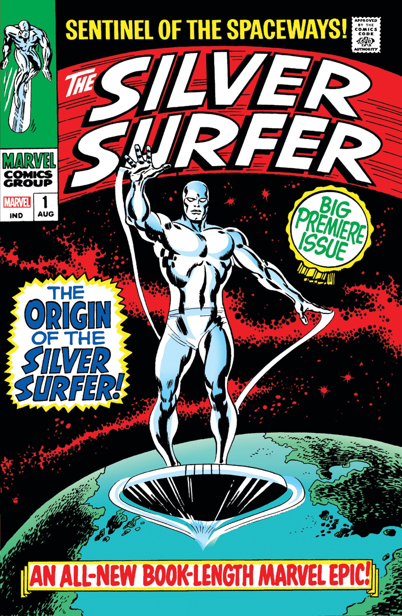 SILVER SURFER OMNIBUS VOL. 1 JOHN BUSCEMA FIRST ISSUE COVER [NEW PRINTING 2]  - Release Date:  5/13/25