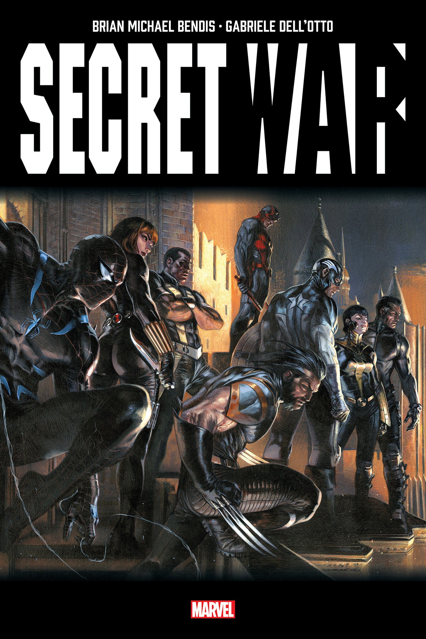 SECRET WAR BY BRIAN MICHAEL BENDIS OMNIBUS GABRIELE DELL'OTTO SECRET WAR COSTUME S COVER [DM ONLY]  - Release Date:  4/1/25