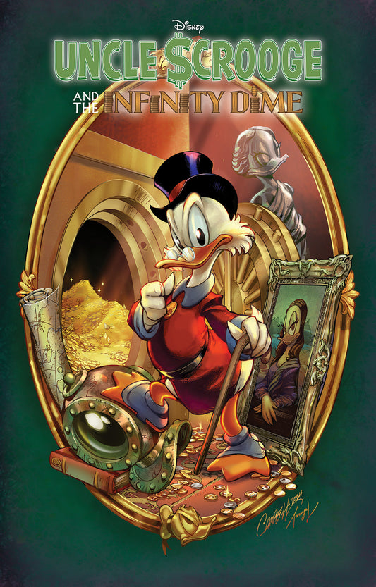 UNCLE SCROOGE AND THE INFINITY DIME GALLERY EDITION J. SCOTT CAMPBELL COVER [DM ONLY]  - Release Date:  3/18/25