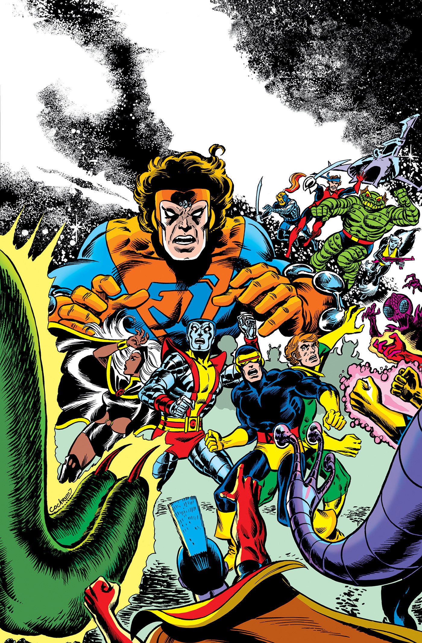 COSMIC X-MEN OMNIBUS DAVE COCKRUM COVER [DM ONLY]  - Release Date:  3/25/25