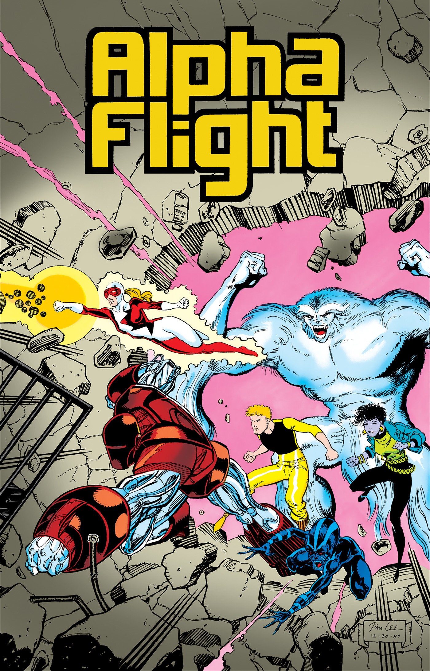 Alpha Flight By Mantlo & Lee Omnibus Jim Lee Cover - ISBN: 9781302965389 - Release Date:  1/6/26