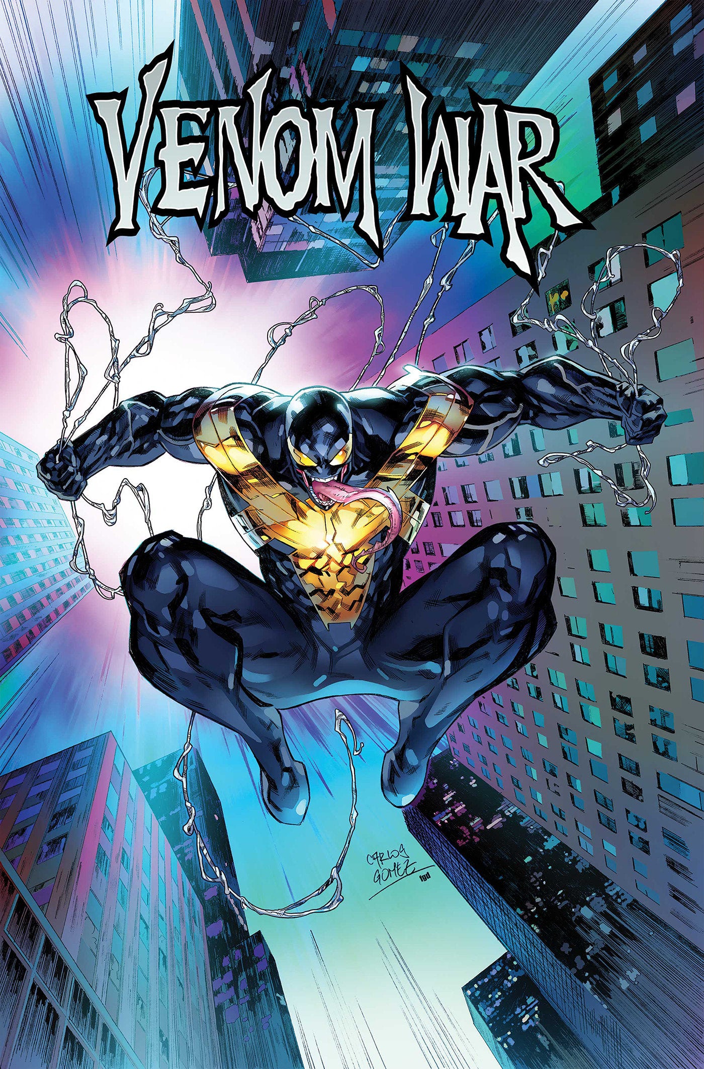 Venom War Omnibus Carlos Gomez Cover [DM Only] ISBN: 9781302966867 - FOC DATE: 6/28/26  - Release Date: 12/8/26
