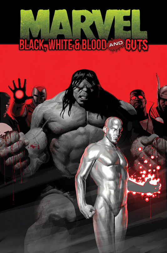 Marvel: Black, White & Blood and Guts ISBN: 9781302967277 - FOC DATE: 6/28/26  - Release Date: 9/8/26