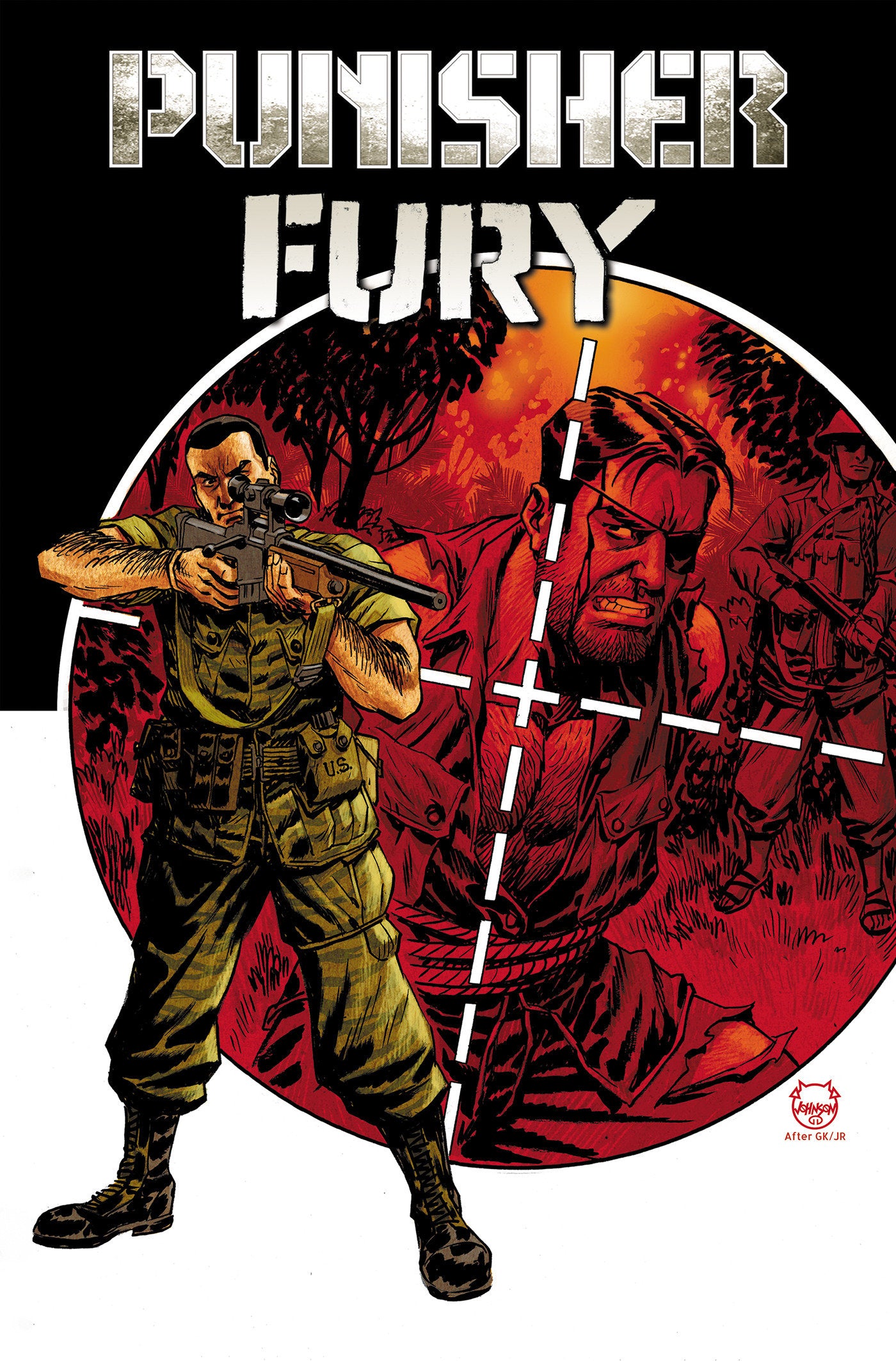 Punisher & Fury Max By Garth Ennis Omnibus Dave Johnson Cover ISBN: 9781302967826 - Release Date: 7/7/26