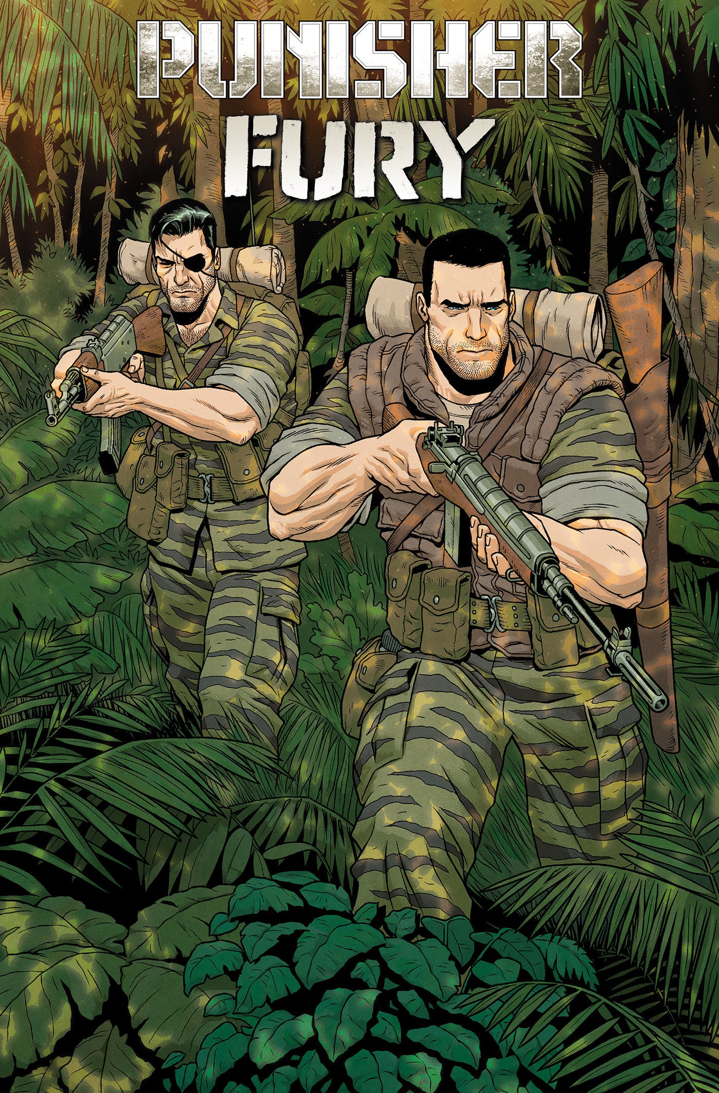 Punisher & Fury Max By Garth Ennis Omnibus Variant Jacen Burrows Cover [DM Only] ISBN: 9781302967833 - Release Date: 7/7/26