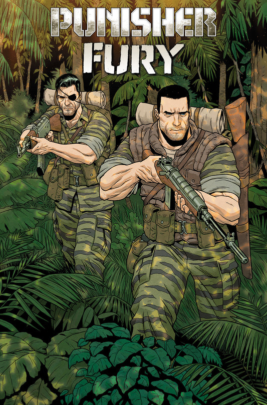 Punisher & Fury Max By Garth Ennis Omnibus Variant Jacen Burrows Cover [DM Only] ISBN: 9781302967833 - Release Date: 7/7/26