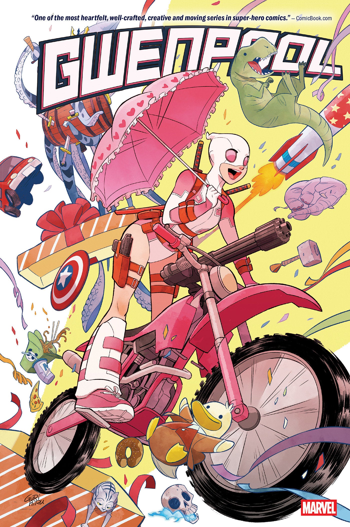 Gwenpool Omnibus Gurihiru Cover [New Printing] ISBN: 9781302970000 - FOC DATE: 7/26/26  - Release Date: 1/5/27