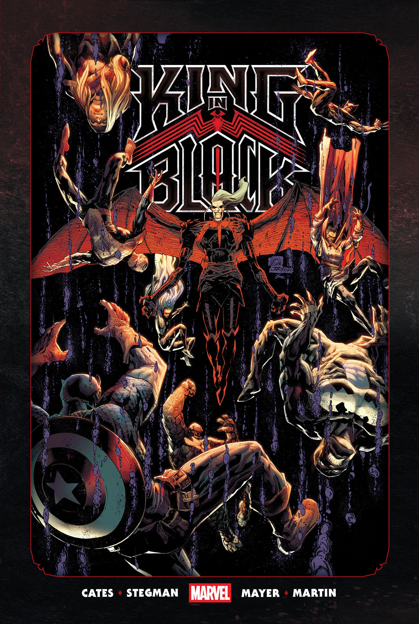 King In Black Omnibus Ryan Stegman Fall Cover [New Printing] ISBN: 9781302970710 - FOC DATE: 7/5/26  - Release Date: 8/18/26