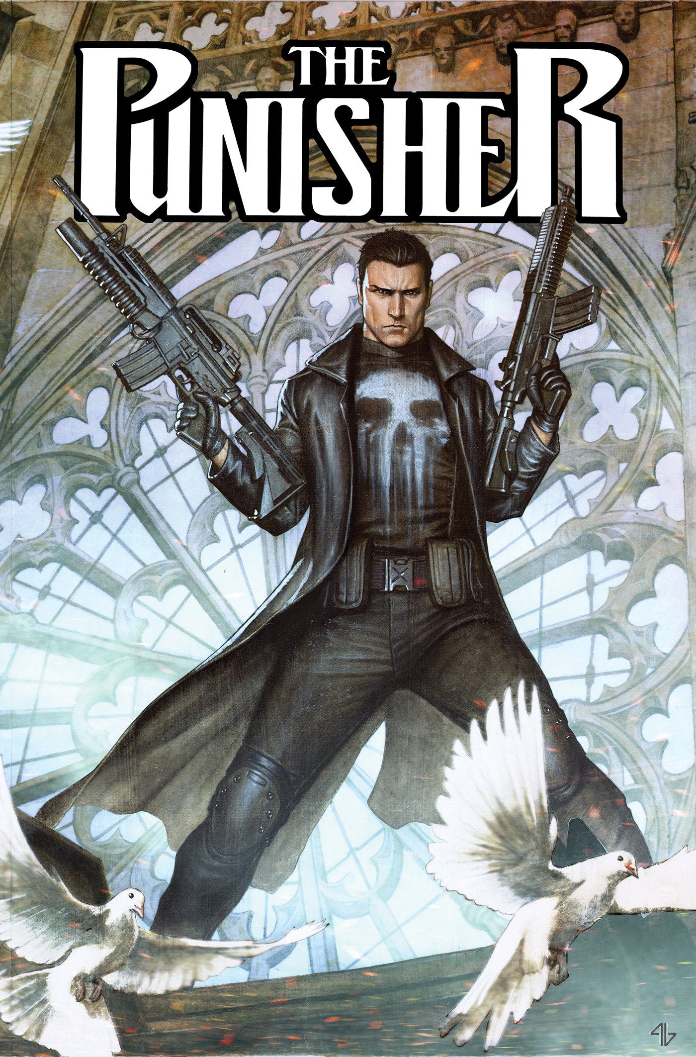 Punisher: Enter The War Zone Omnibus Adi Granov Cover [DM Only] ISBN: 9781302970949 - FOC DATE: 10/25/26  - Release Date: 4/6/27