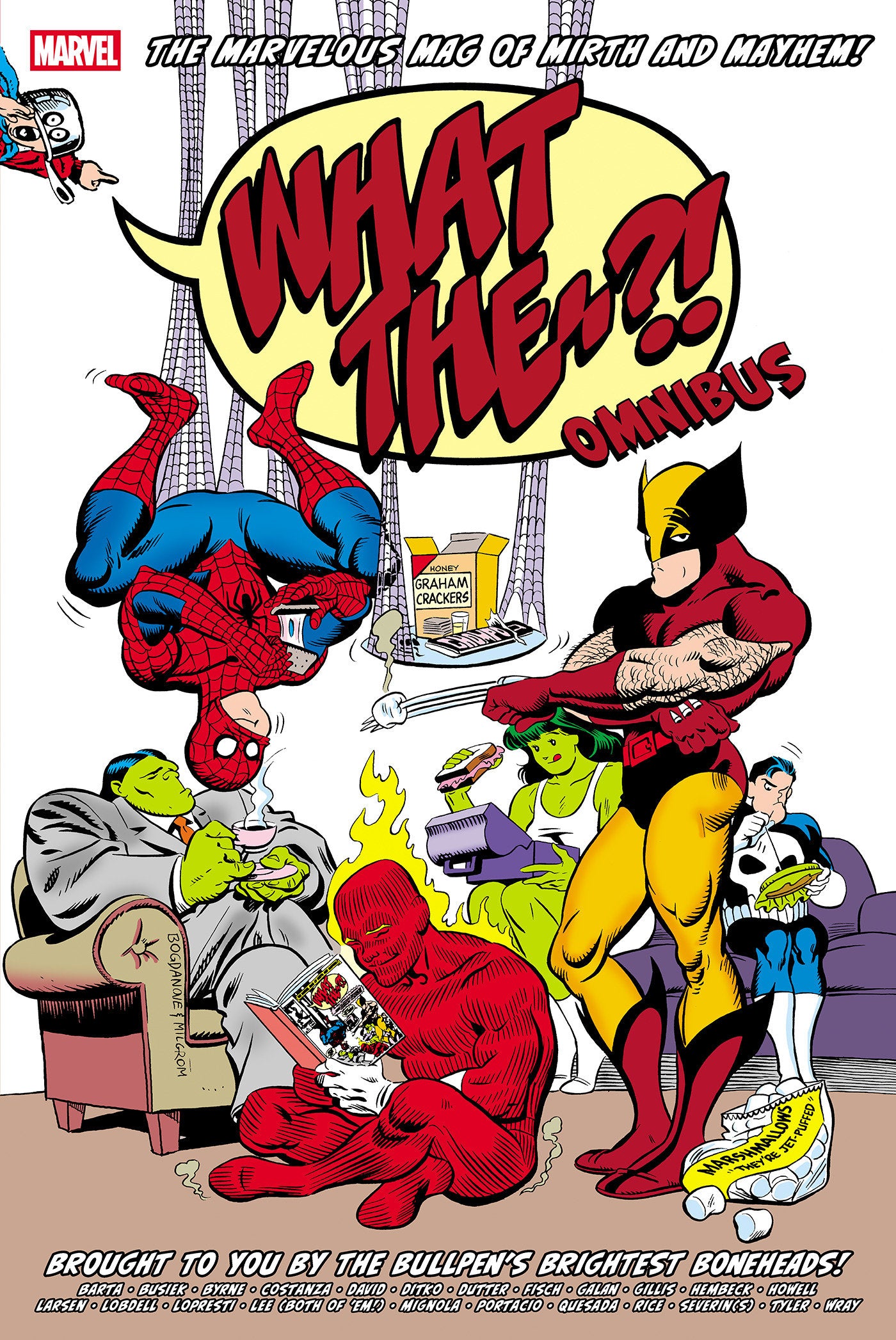What The--?! Omnibus Jon Bogdanove Cover ISBN: 9781302971304 - FOC DATE: 10/11/26  - Release Date: 3/23/27