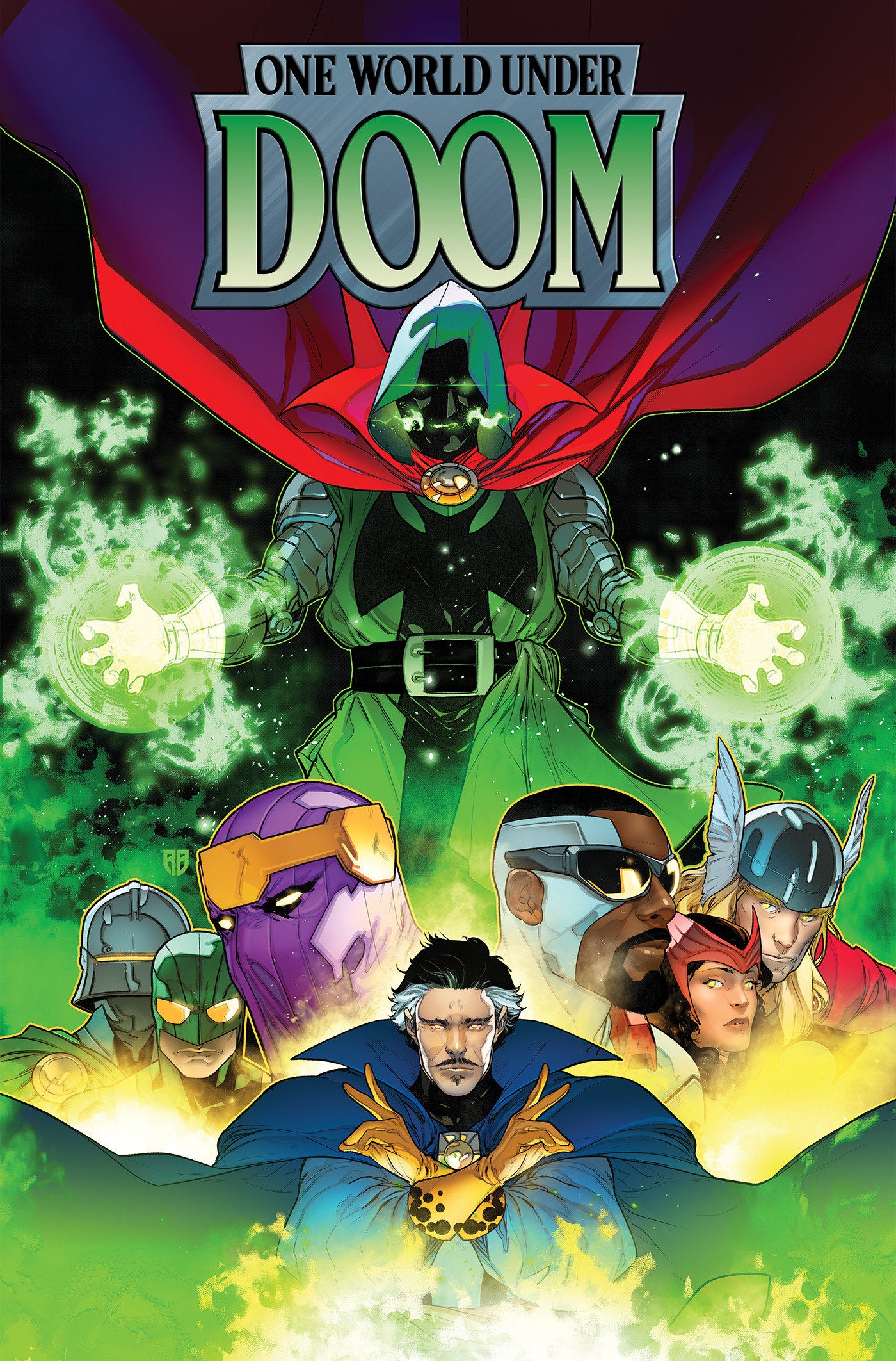 One World Under Doom Omnibus R.B. Silva Cover [DM Only] ISBN: 9781302972516 - FOC DATE: 9/27/26  - Release Date: 3/9/27