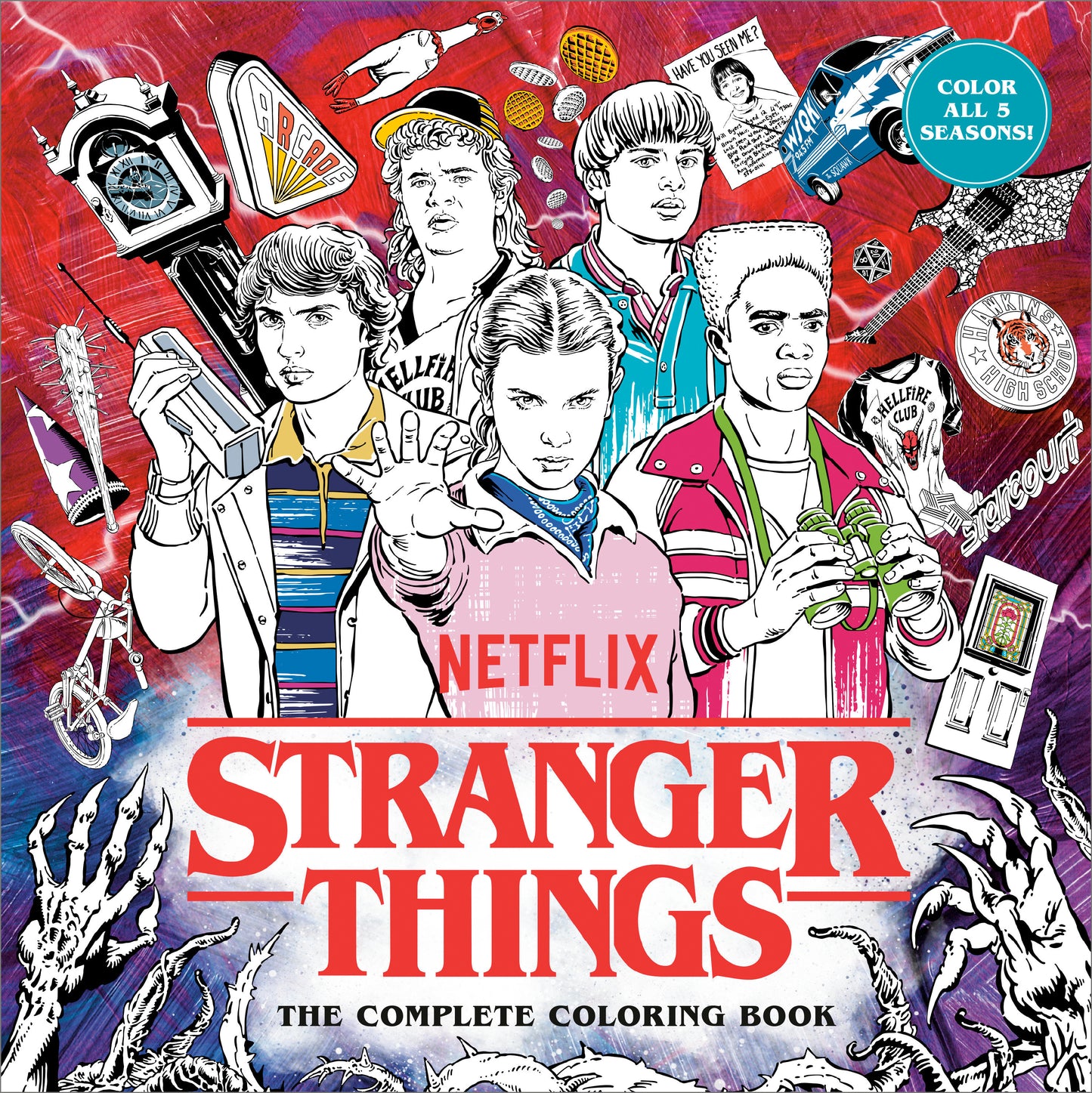 Stranger Things: The Complete Coloring Book (Color All Five Seasons!) - 12/2/25 - Release Date:  12/2/25