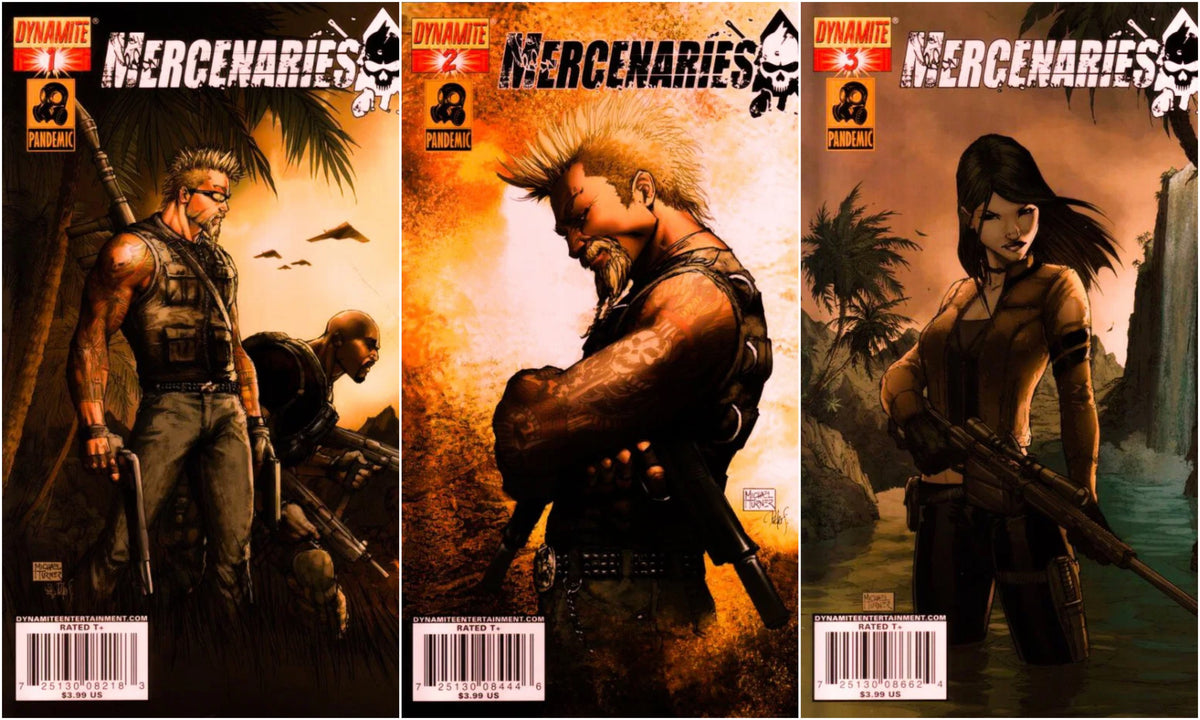 Mercenaries #1, 2, 3 Michael Turner (1997) First Printings - CONDITION: VF/NM - IN STOCK