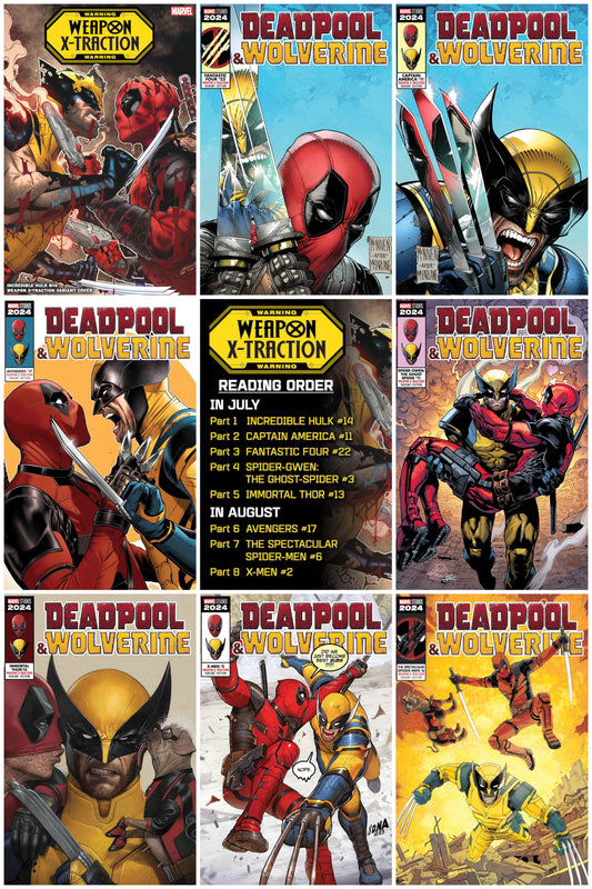 X-Traction Deadpool Wolverine Variant Cover Set - 20% OFF Cover Price!