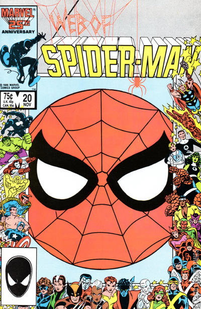 Web of Spider-Man #30 (1986)  Marvel 20th Anniversary Frame Cover - CONDITION: VF/NM - IN STOCK
