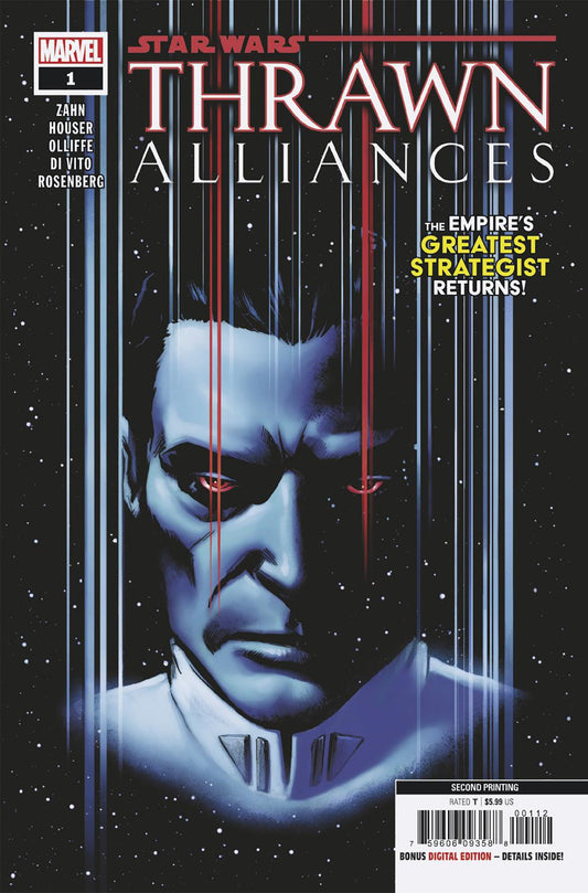 STAR WARS: THRAWN ALLIANCES #1 LEE GARBETT 2ND PRINTING VARIANT - Release Date:  3/6/24