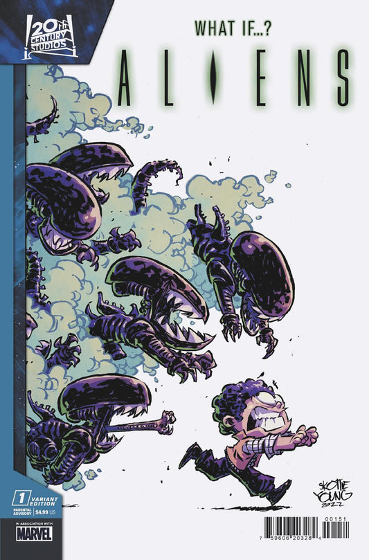 ALIENS: WHAT IF...? #1 SKOTTIE YOUNG VARIANT - Release Date:  3/6/24