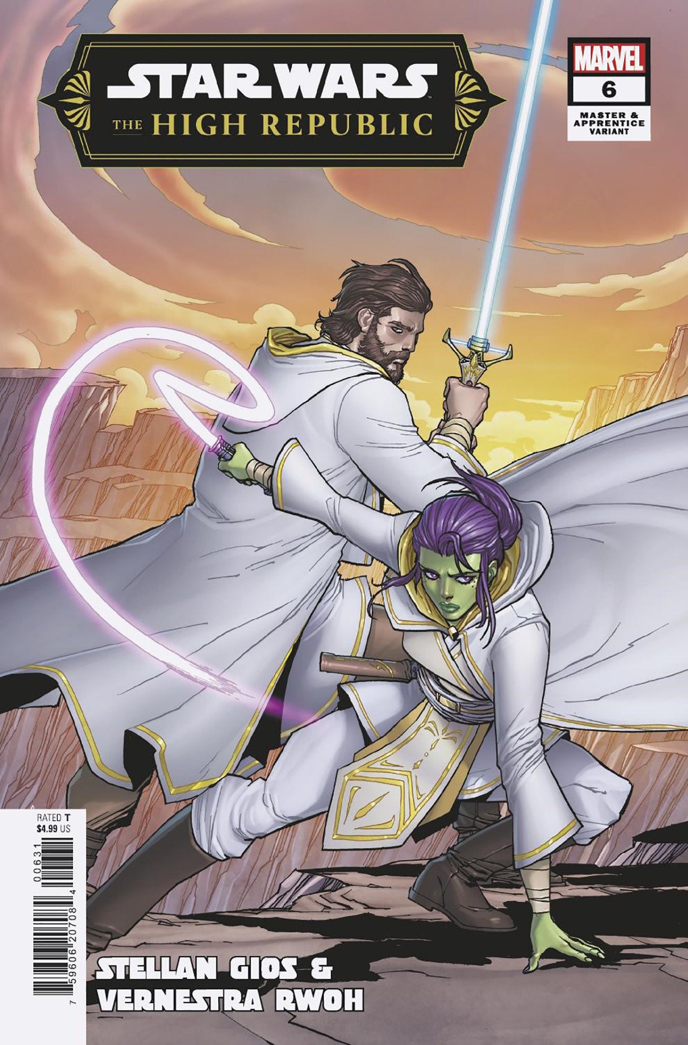 STAR WARS: THE HIGH REPUBLIC #6 [PHASE III] GIUSEPPE CAMUNCOLI STELLAN GIOS & VE RNESTRA RWOH MASTER & APPRENTICE VARIANT - Release Date:  04/03/2024