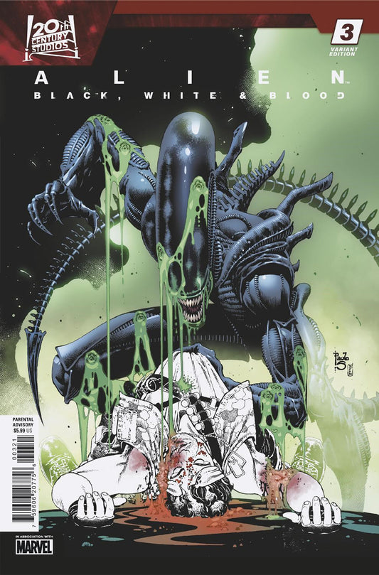 ALIEN: BLACK, WHITE & BLOOD #3 PAULO SIQUEIRA VARIANT - Release Date:  04/03/2024