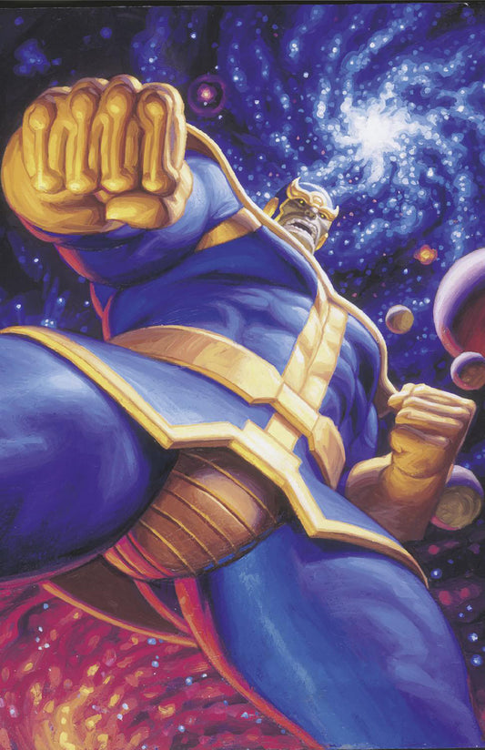 1:50 Variant - THANOS #4 GREG AND TIM HILDEBRANDT THANOS MARVEL MASTERPIECES III VIRGIN VARIANT - Release Date:  3/6/24