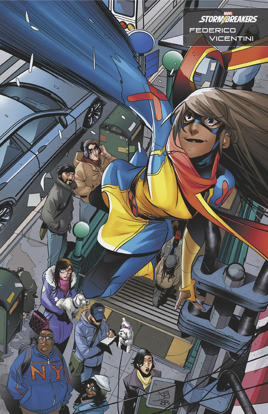 MS. MARVEL: MUTANT MENACE #1 FEDERICO VICENTINI STORMBREAKERS VARIANT - Release Date:  3/6/24