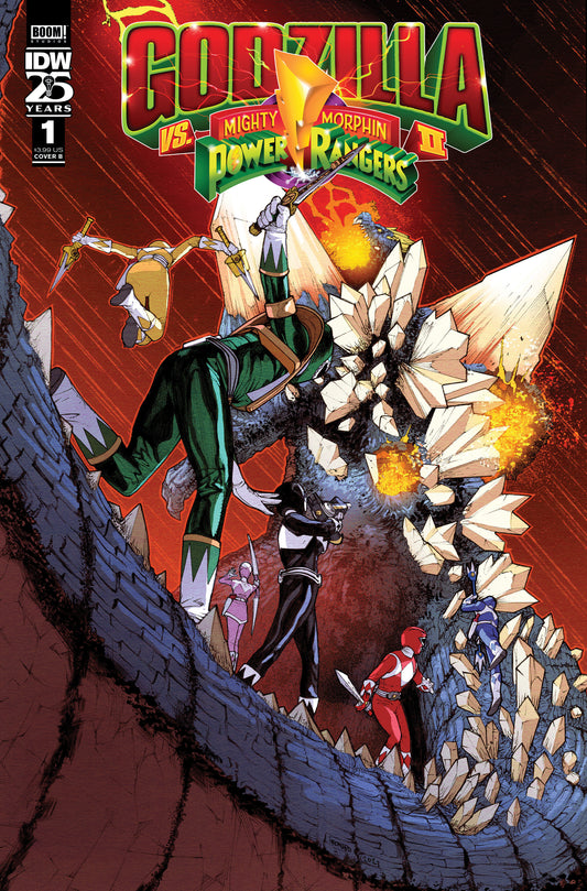 Godzilla Vs. The Mighty Morphin Power Rangers II #1 Variant B (Sanchez) - Release Date:  4/3/24