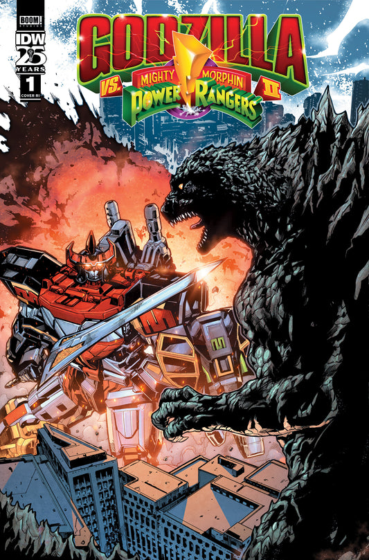 1:10 Variant - Godzilla Vs. The Mighty Morphin Power Rangers II #1 Variant RI (10) (Prasetya) - Release Date:  4/3/24